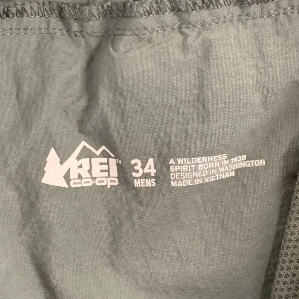 Rei Co-Op 34 Shorts Mens Green Cargo Hiking Gorpcore Outdoor Travel